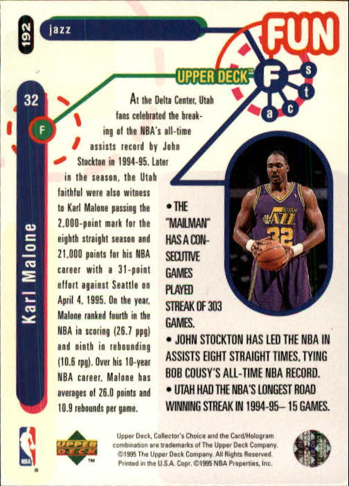 1995-96 COLLECTOR'S CHOICE BASKETBALL ASSORTED SINGLES U-PICK 1-250 - Picture 344 of 428