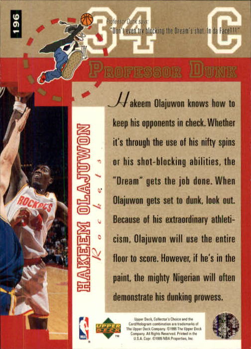 1995-96 COLLECTOR'S CHOICE BASKETBALL ASSORTED SINGLES U-PICK 1-250 - Picture 350 of 428