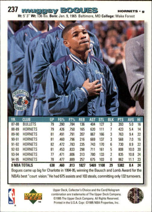 1995-96 COLLECTOR'S CHOICE BASKETBALL ASSORTED SINGLES U-PICK 1-250 - Picture 404 of 428