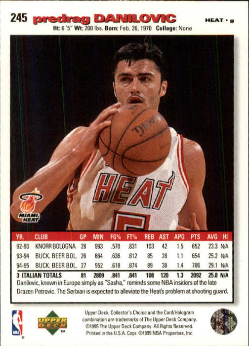 1995-96 COLLECTOR'S CHOICE BASKETBALL ASSORTED SINGLES U-PICK 1-250 - Picture 418 of 428