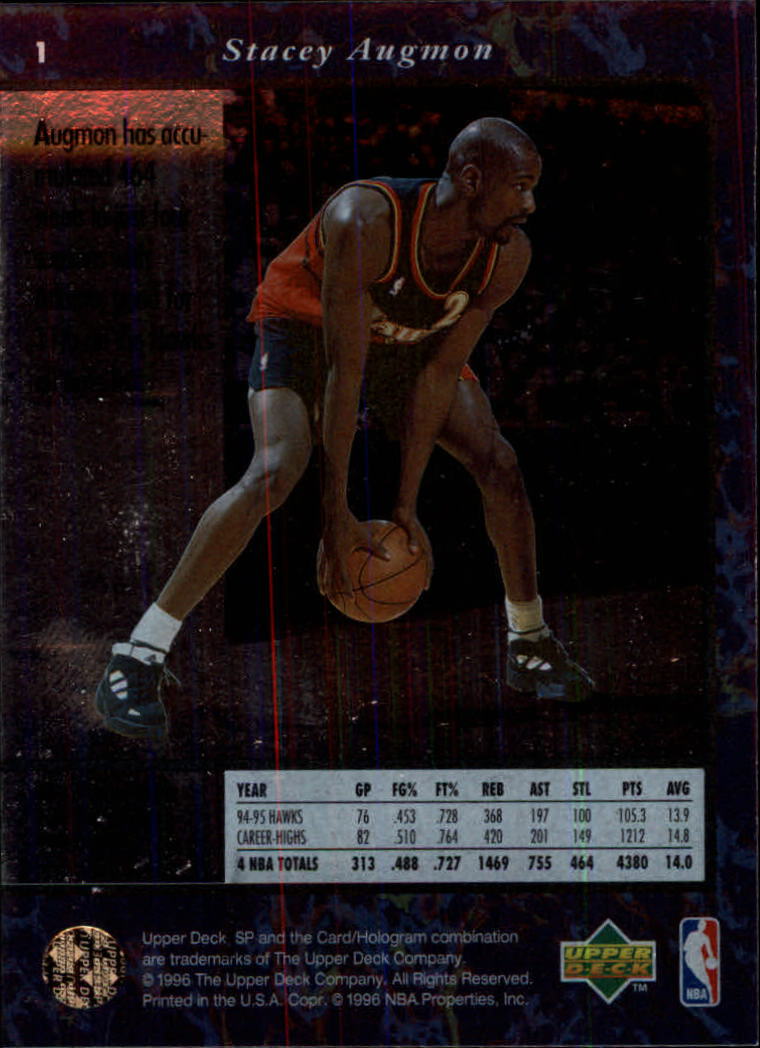 thumbnail 3  - 1995/1996 SP (Upper Deck) Basketball
