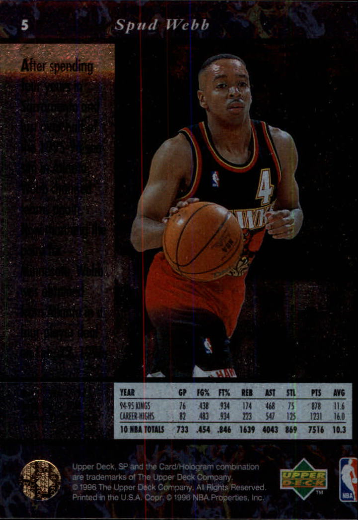 thumbnail 9  - 1995/1996 SP (Upper Deck) Basketball