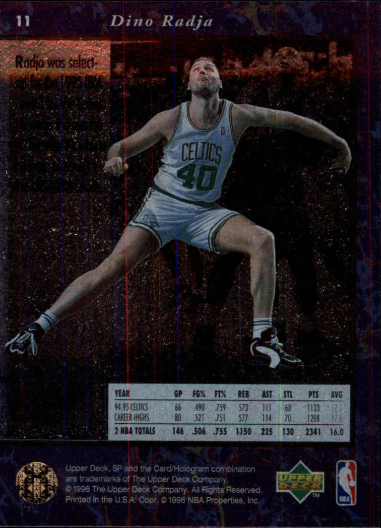 thumbnail 21  - 1995/1996 SP (Upper Deck) Basketball