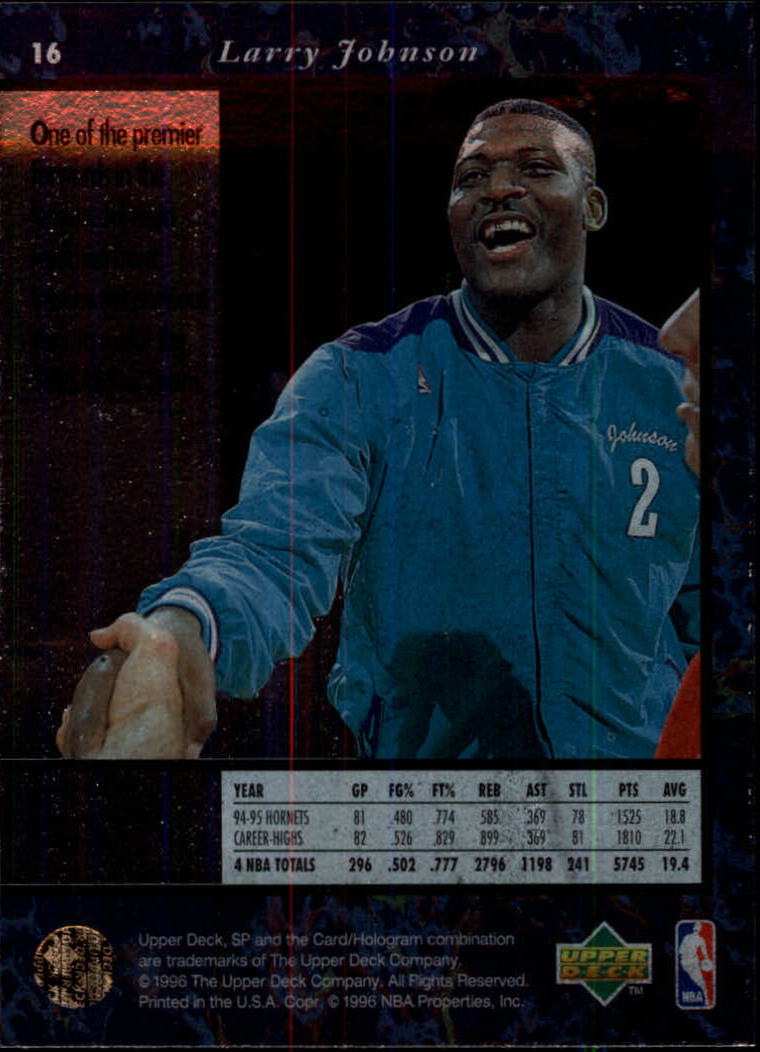 thumbnail 31  - 1995/1996 SP (Upper Deck) Basketball
