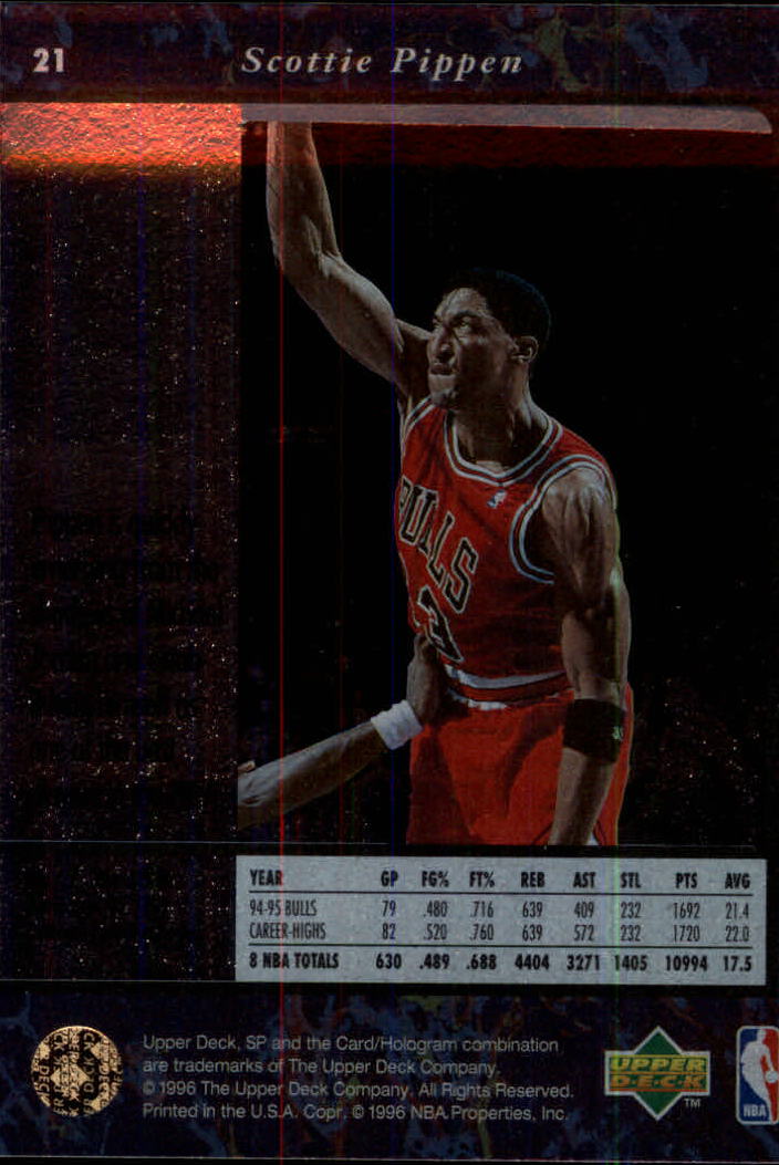 thumbnail 41  - 1995/1996 SP (Upper Deck) Basketball