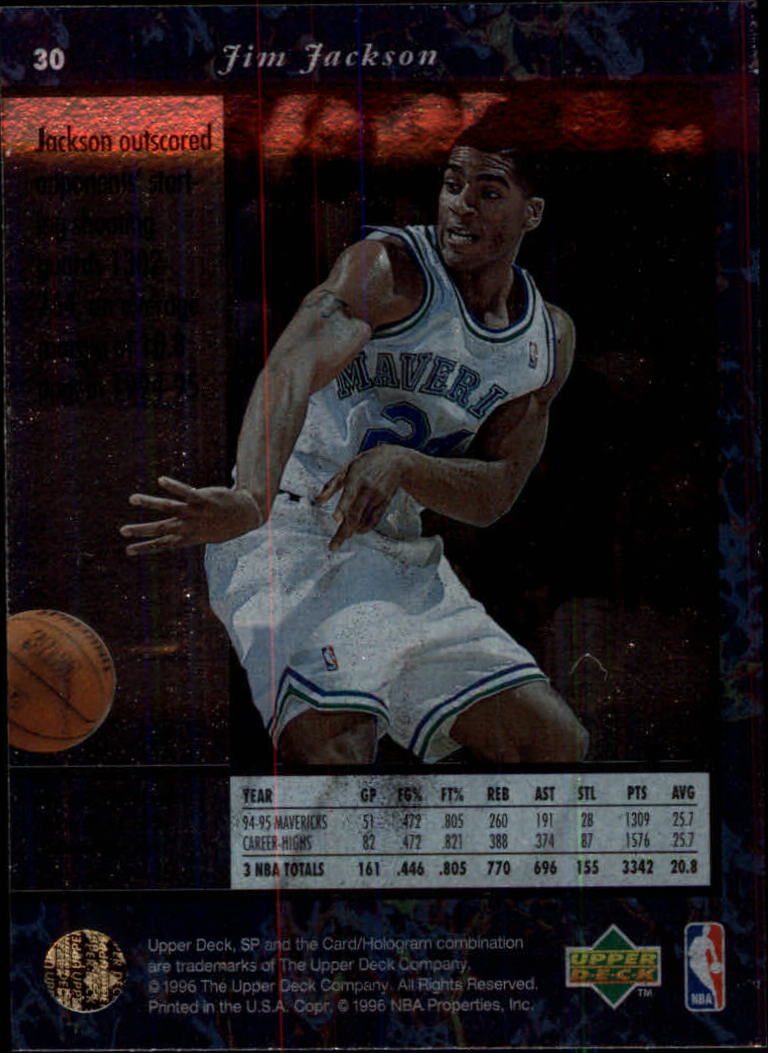 thumbnail 59  - 1995/1996 SP (Upper Deck) Basketball