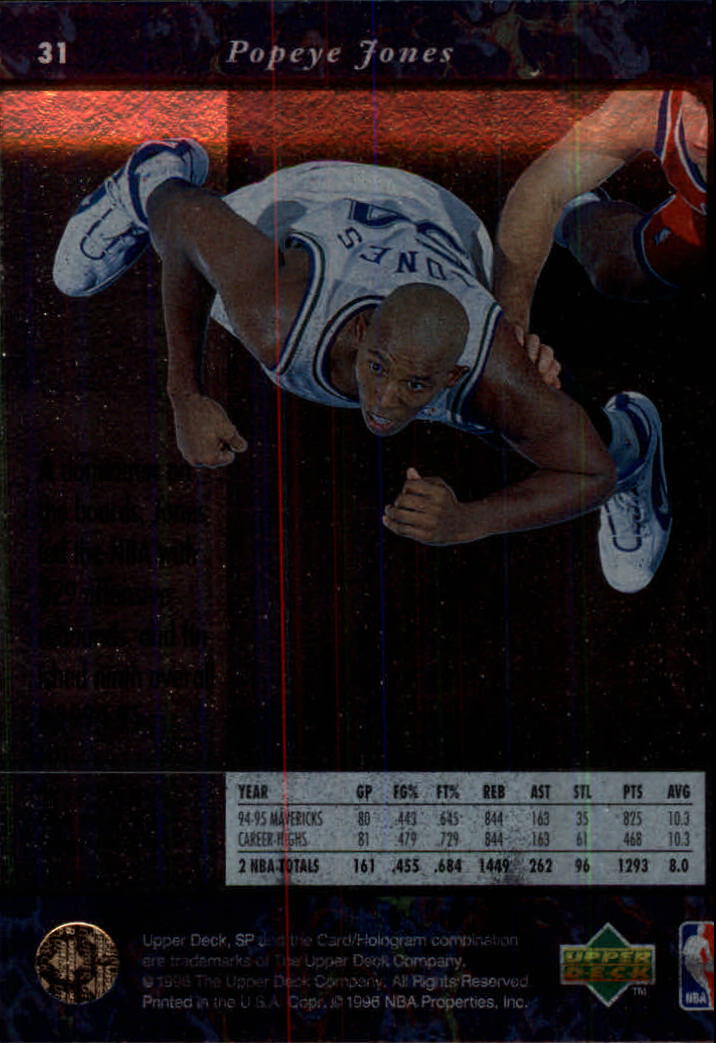 thumbnail 61  - 1995/1996 SP (Upper Deck) Basketball