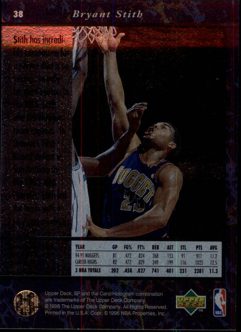 thumbnail 75  - 1995/1996 SP (Upper Deck) Basketball