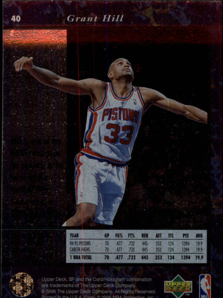 thumbnail 79  - 1995/1996 SP (Upper Deck) Basketball