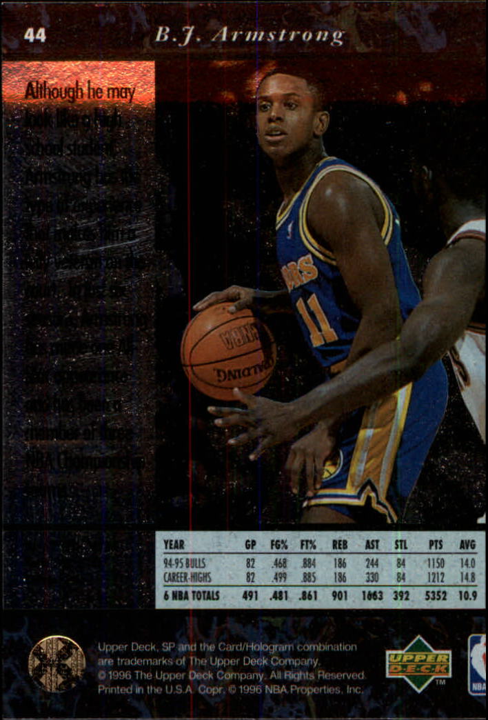 thumbnail 87  - 1995/1996 SP (Upper Deck) Basketball