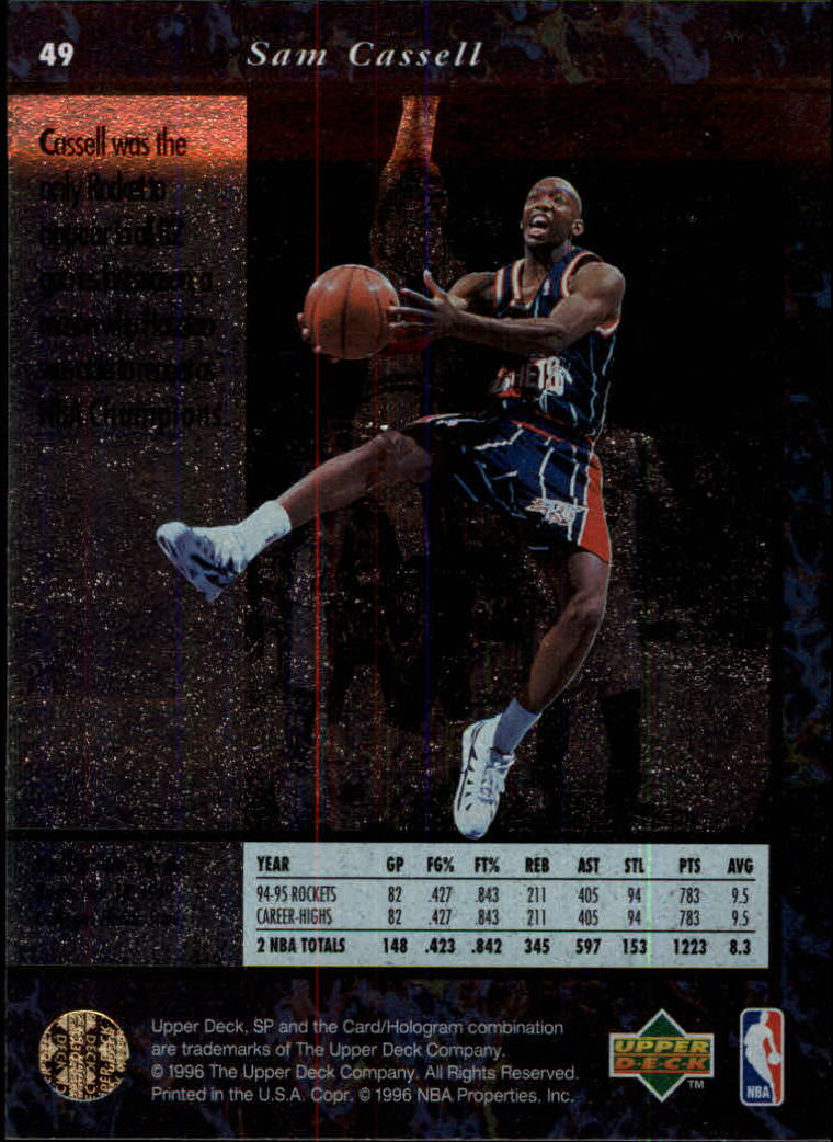thumbnail 97  - 1995/1996 SP (Upper Deck) Basketball