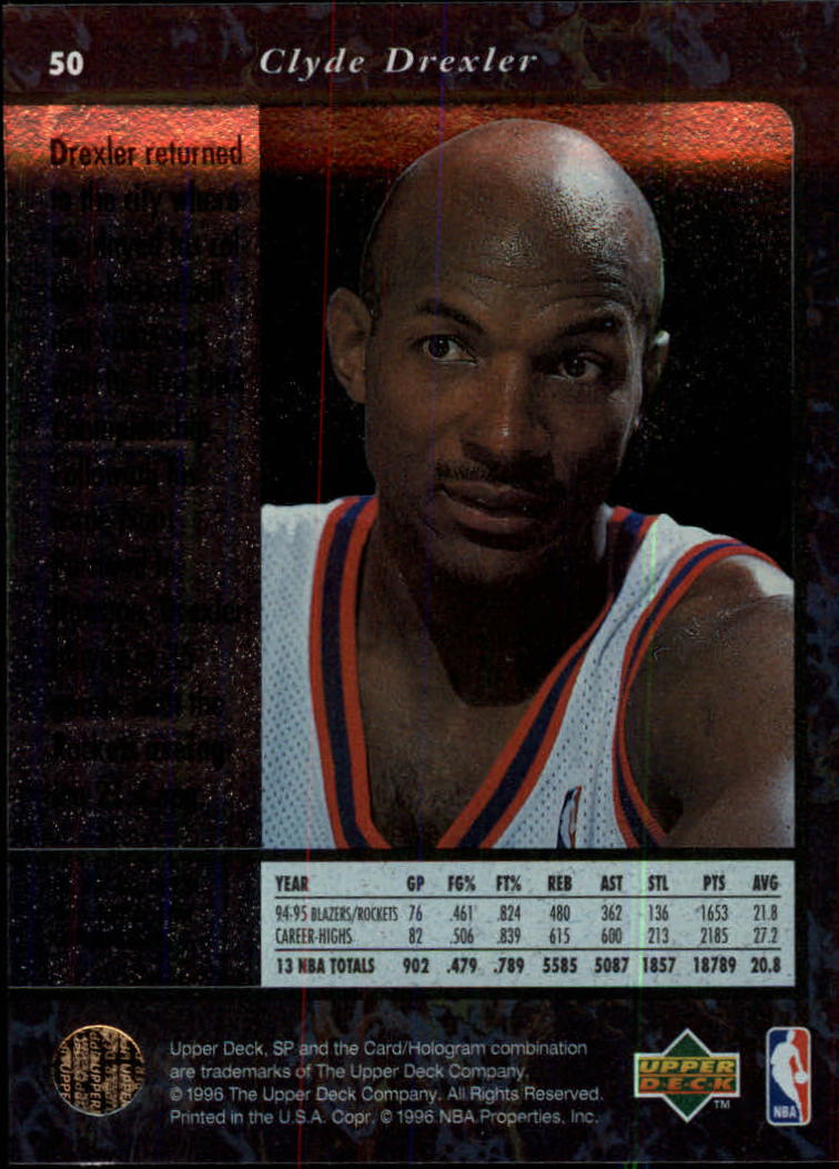 thumbnail 99  - 1995/1996 SP (Upper Deck) Basketball