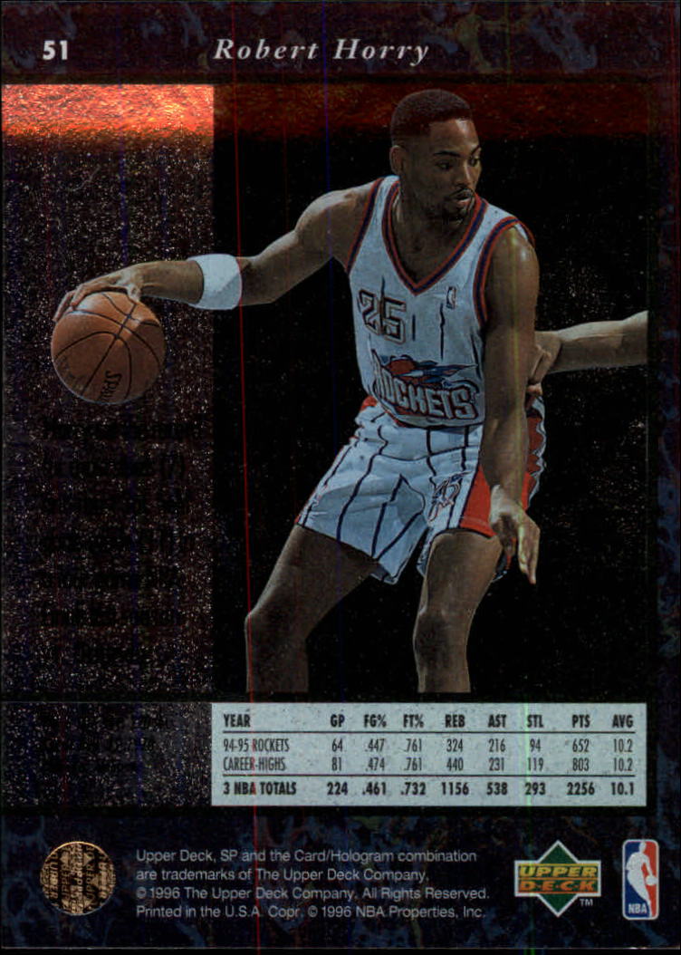 thumbnail 101  - 1995/1996 SP (Upper Deck) Basketball