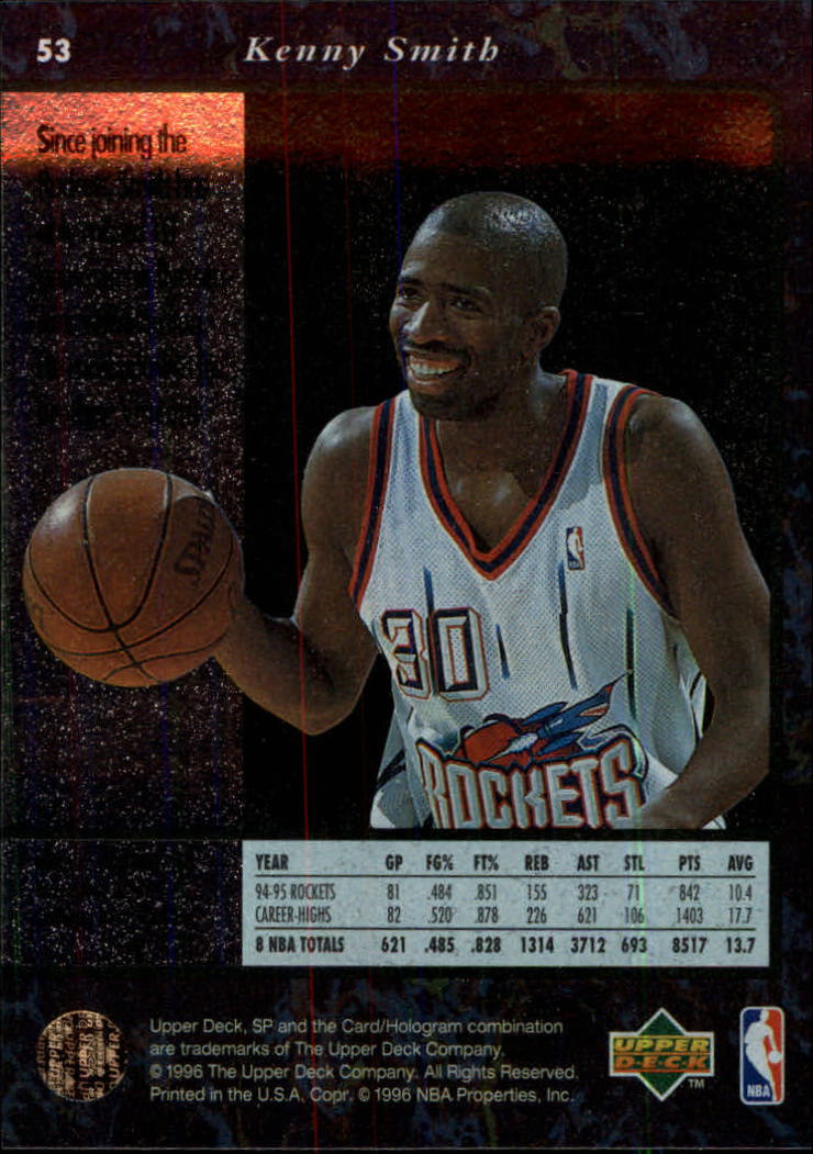 thumbnail 105  - 1995/1996 SP (Upper Deck) Basketball