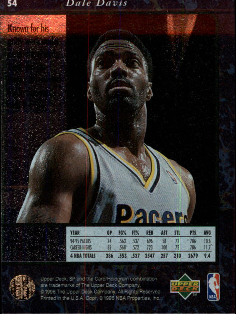 thumbnail 107  - 1995/1996 SP (Upper Deck) Basketball