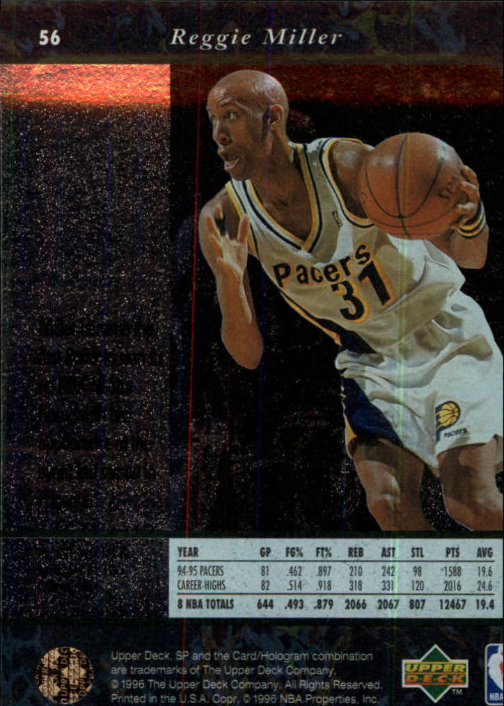 thumbnail 111  - 1995/1996 SP (Upper Deck) Basketball