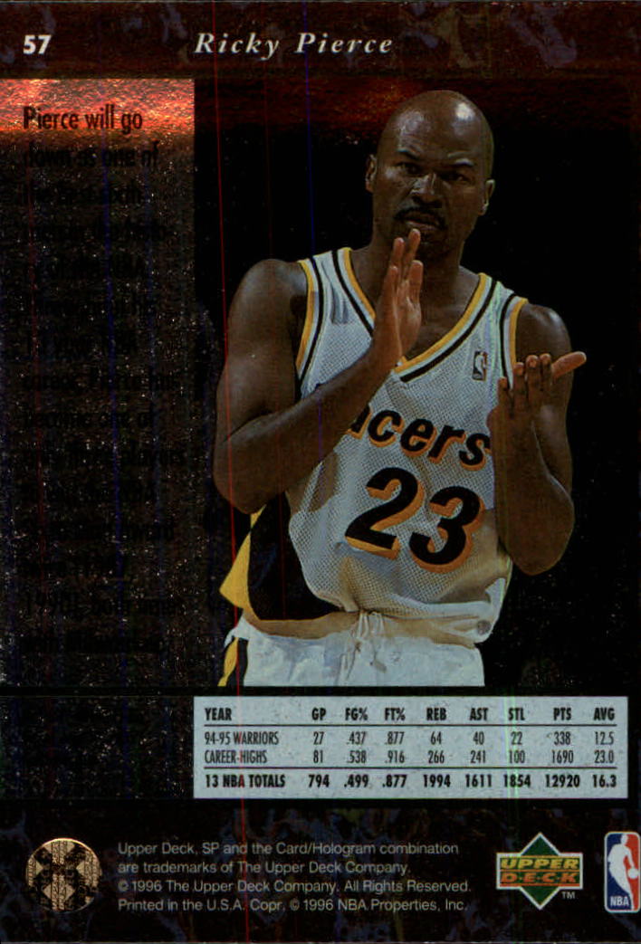 thumbnail 113  - 1995/1996 SP (Upper Deck) Basketball