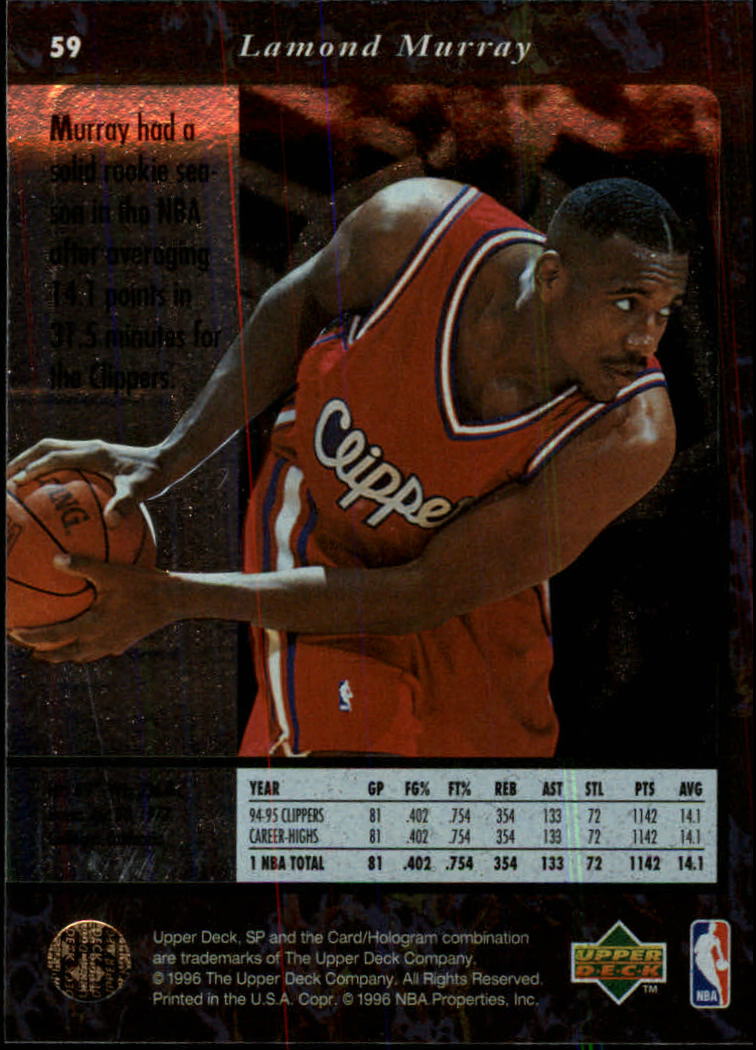 thumbnail 117  - 1995/1996 SP (Upper Deck) Basketball