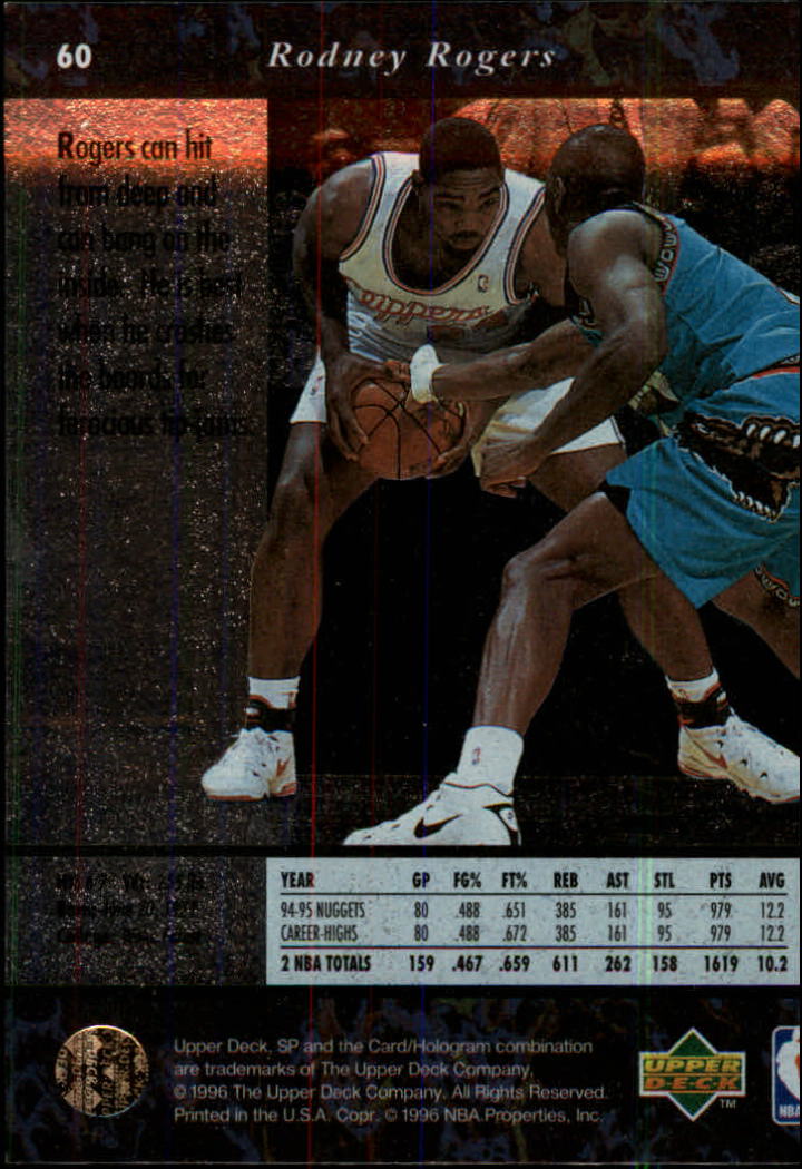 thumbnail 119  - 1995/1996 SP (Upper Deck) Basketball