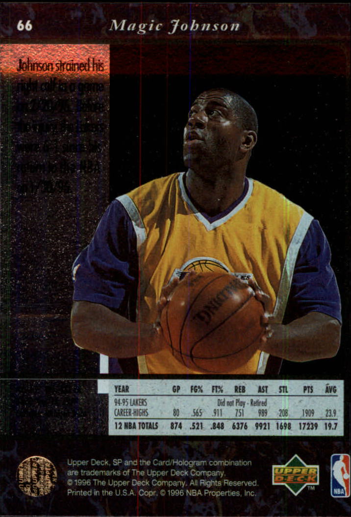 thumbnail 131  - 1995/1996 SP (Upper Deck) Basketball