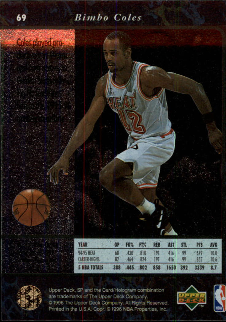 thumbnail 137  - 1995/1996 SP (Upper Deck) Basketball