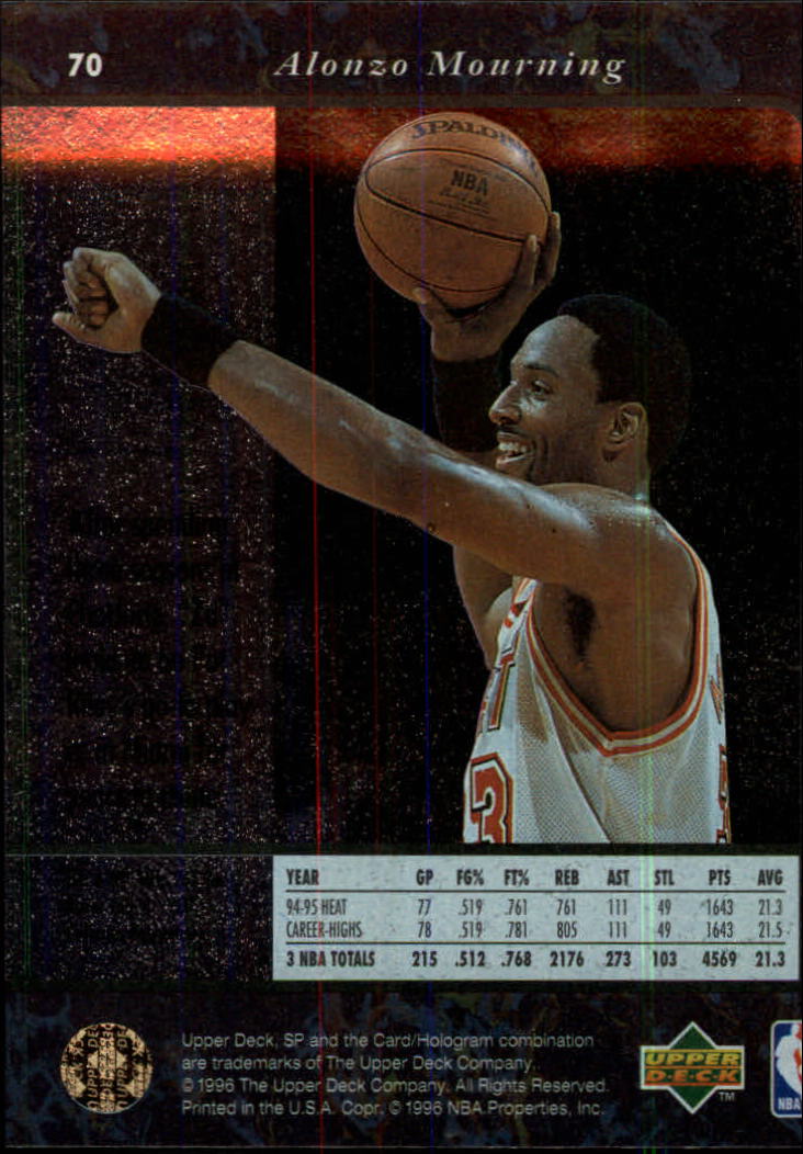 thumbnail 139  - 1995/1996 SP (Upper Deck) Basketball