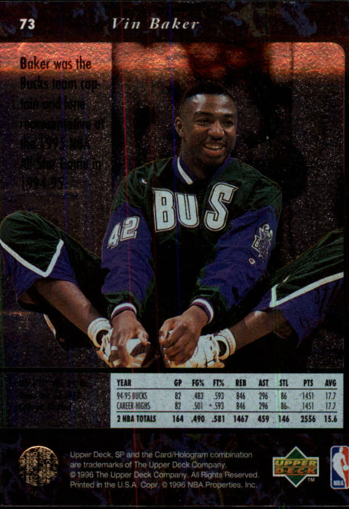 thumbnail 145  - 1995/1996 SP (Upper Deck) Basketball