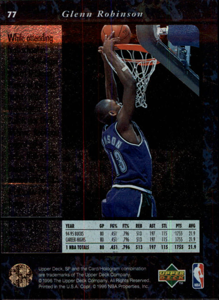 thumbnail 153  - 1995/1996 SP (Upper Deck) Basketball