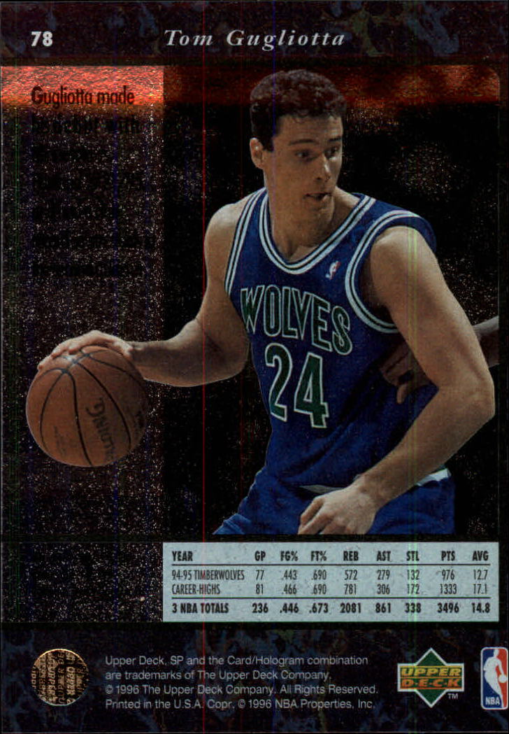 thumbnail 155  - 1995/1996 SP (Upper Deck) Basketball