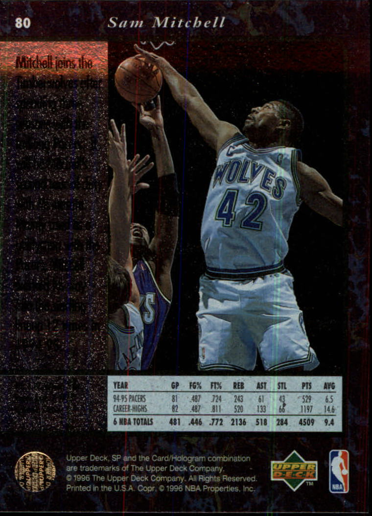 thumbnail 159  - 1995/1996 SP (Upper Deck) Basketball