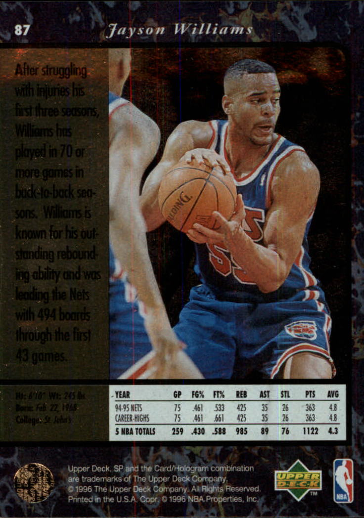 thumbnail 173  - 1995/1996 SP (Upper Deck) Basketball