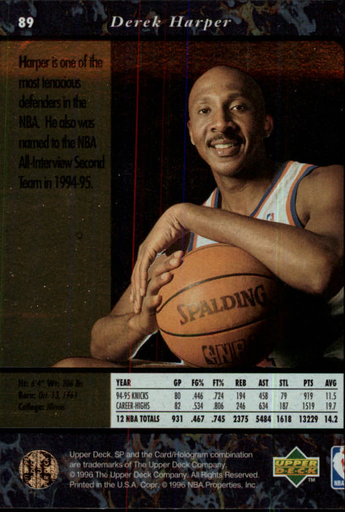 thumbnail 177  - 1995/1996 SP (Upper Deck) Basketball