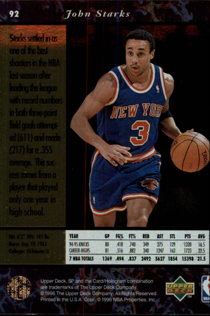 thumbnail 183  - 1995/1996 SP (Upper Deck) Basketball