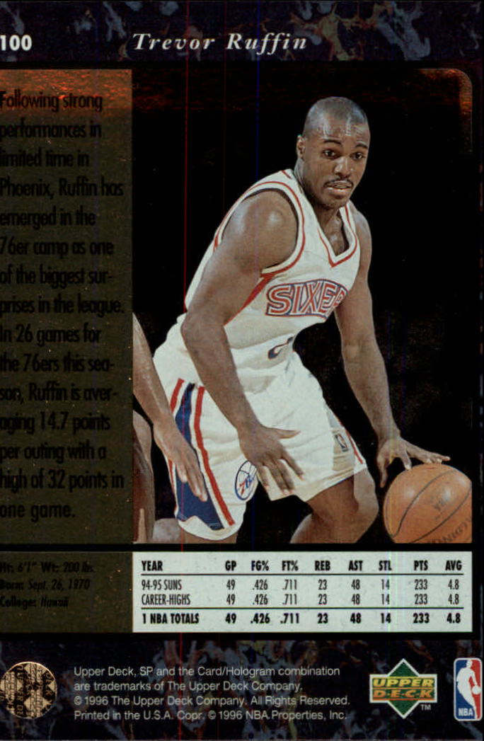 thumbnail 199  - 1995/1996 SP (Upper Deck) Basketball