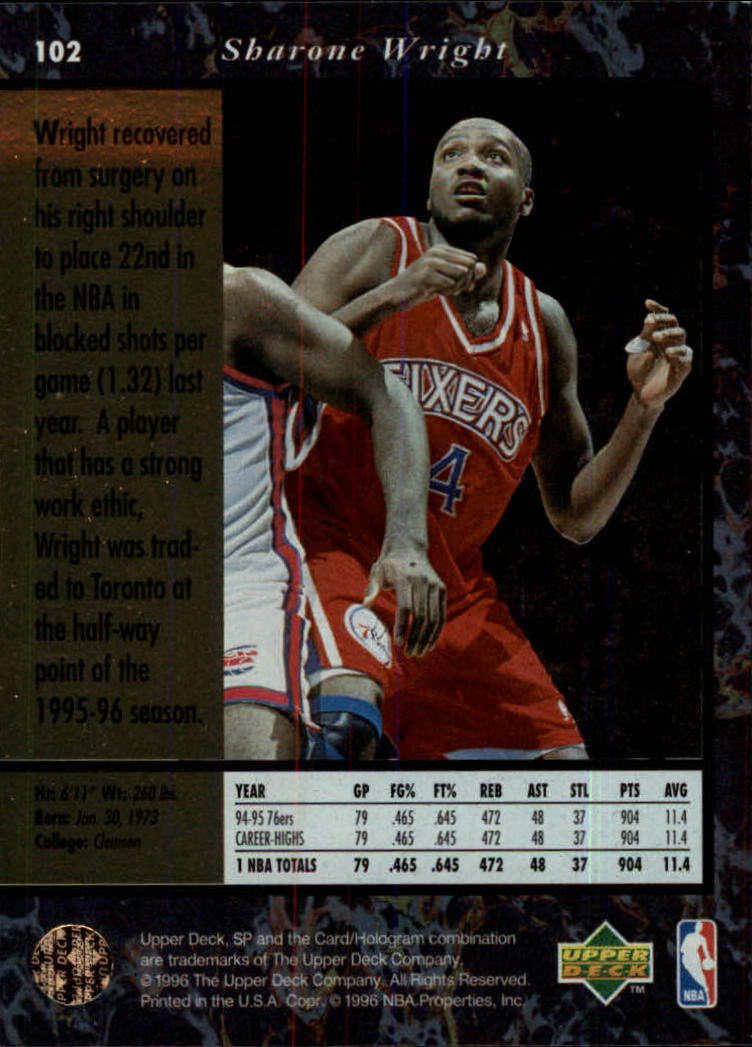 thumbnail 203  - 1995/1996 SP (Upper Deck) Basketball
