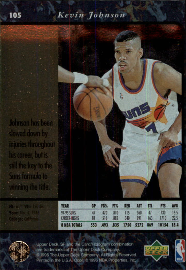thumbnail 209  - 1995/1996 SP (Upper Deck) Basketball
