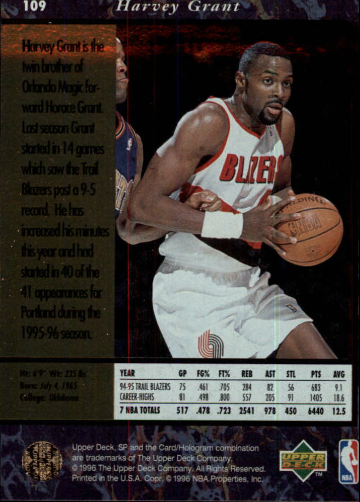 thumbnail 217  - 1995/1996 SP (Upper Deck) Basketball