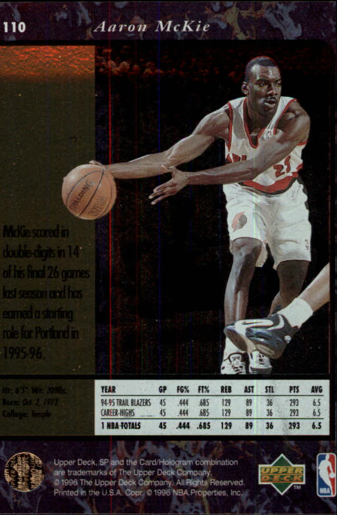 thumbnail 219  - 1995/1996 SP (Upper Deck) Basketball
