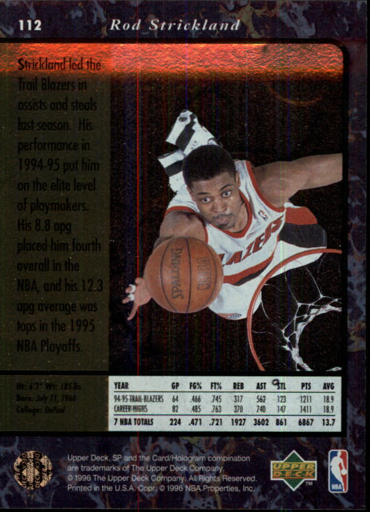 thumbnail 223  - 1995/1996 SP (Upper Deck) Basketball