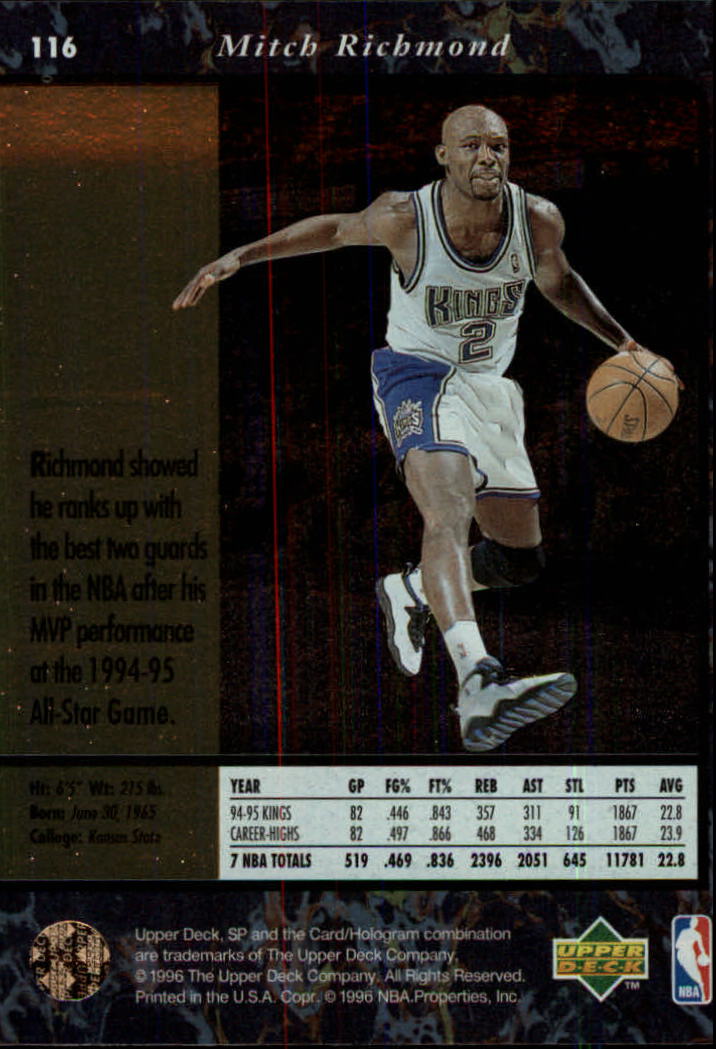 thumbnail 231  - 1995/1996 SP (Upper Deck) Basketball