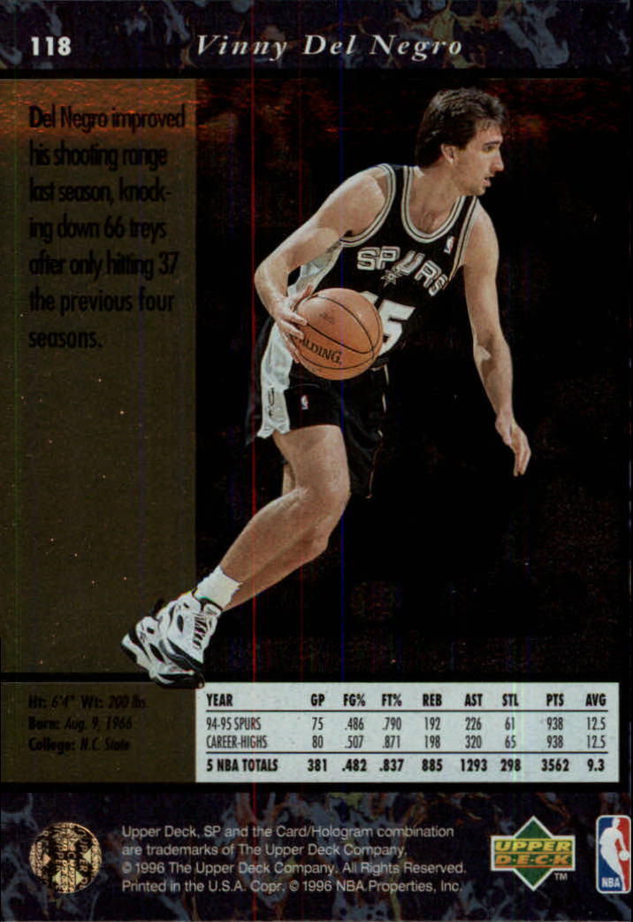thumbnail 235  - 1995/1996 SP (Upper Deck) Basketball
