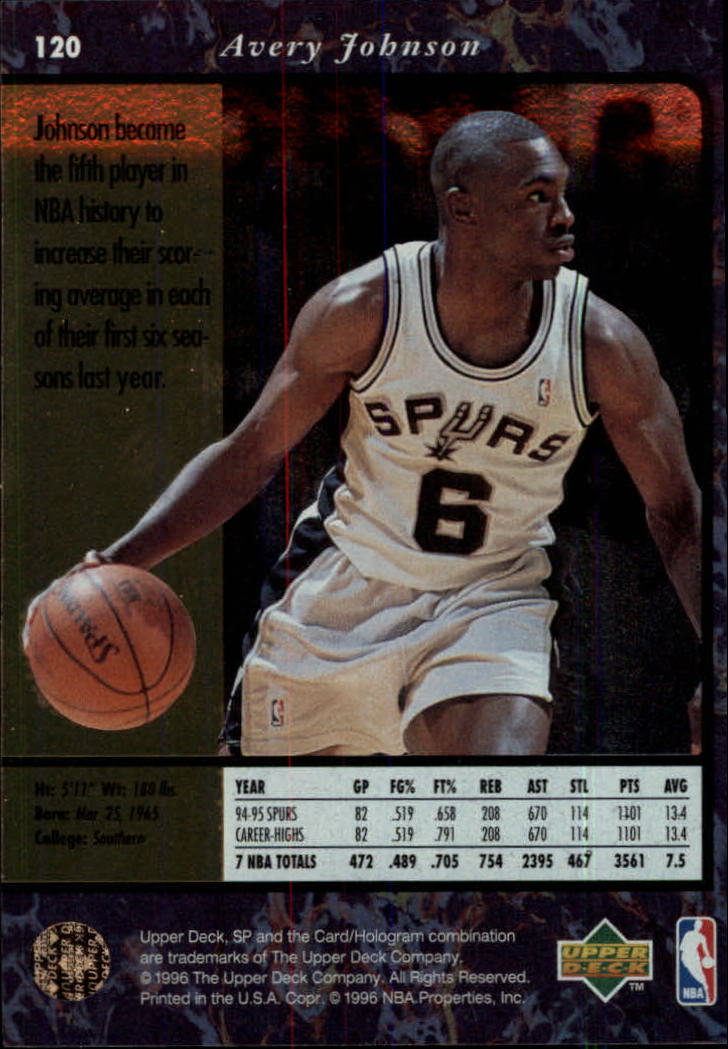 thumbnail 239  - 1995/1996 SP (Upper Deck) Basketball