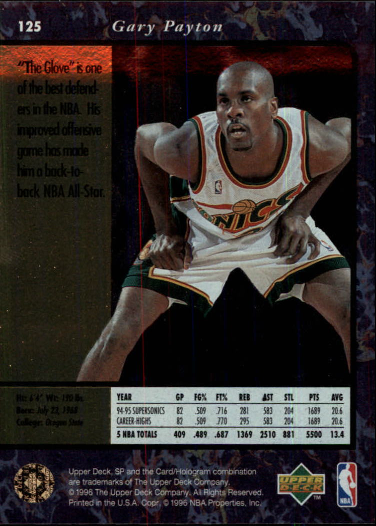 thumbnail 249  - 1995/1996 SP (Upper Deck) Basketball