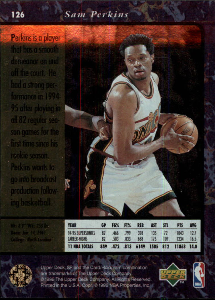 thumbnail 251  - 1995/1996 SP (Upper Deck) Basketball