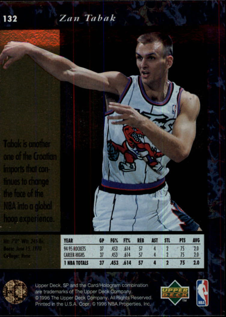 thumbnail 261  - 1995/1996 SP (Upper Deck) Basketball