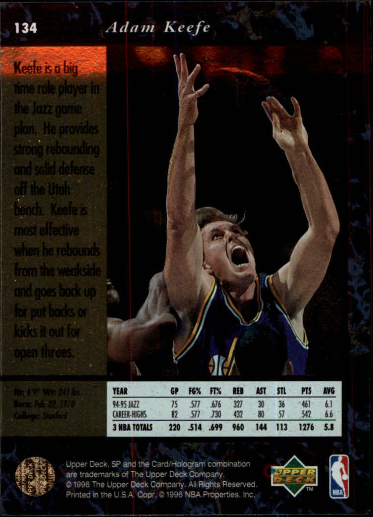 thumbnail 263  - 1995/1996 SP (Upper Deck) Basketball