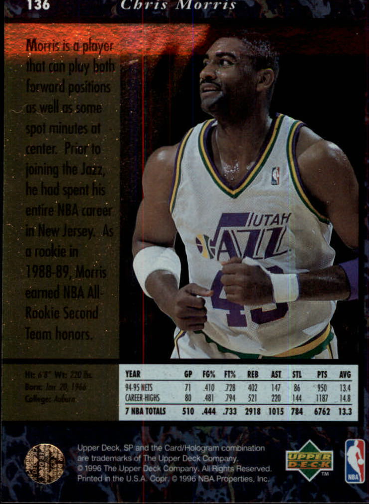 thumbnail 267  - 1995/1996 SP (Upper Deck) Basketball