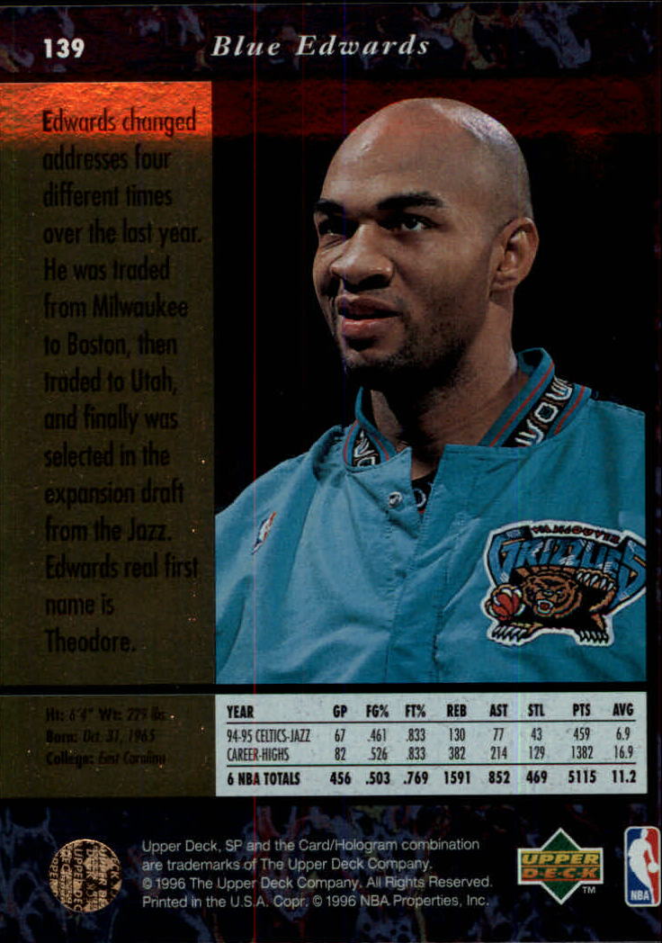 thumbnail 273  - 1995/1996 SP (Upper Deck) Basketball