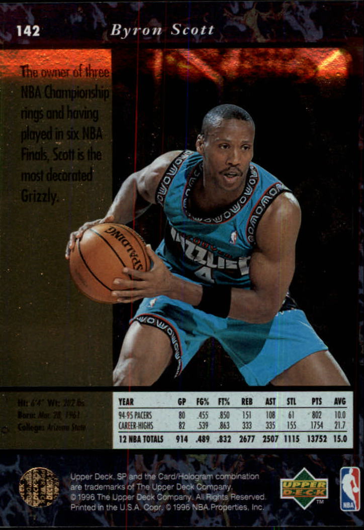 thumbnail 279  - 1995/1996 SP (Upper Deck) Basketball