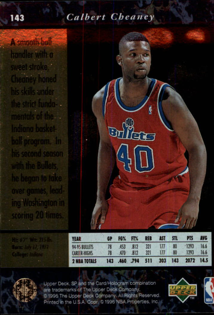thumbnail 281  - 1995/1996 SP (Upper Deck) Basketball